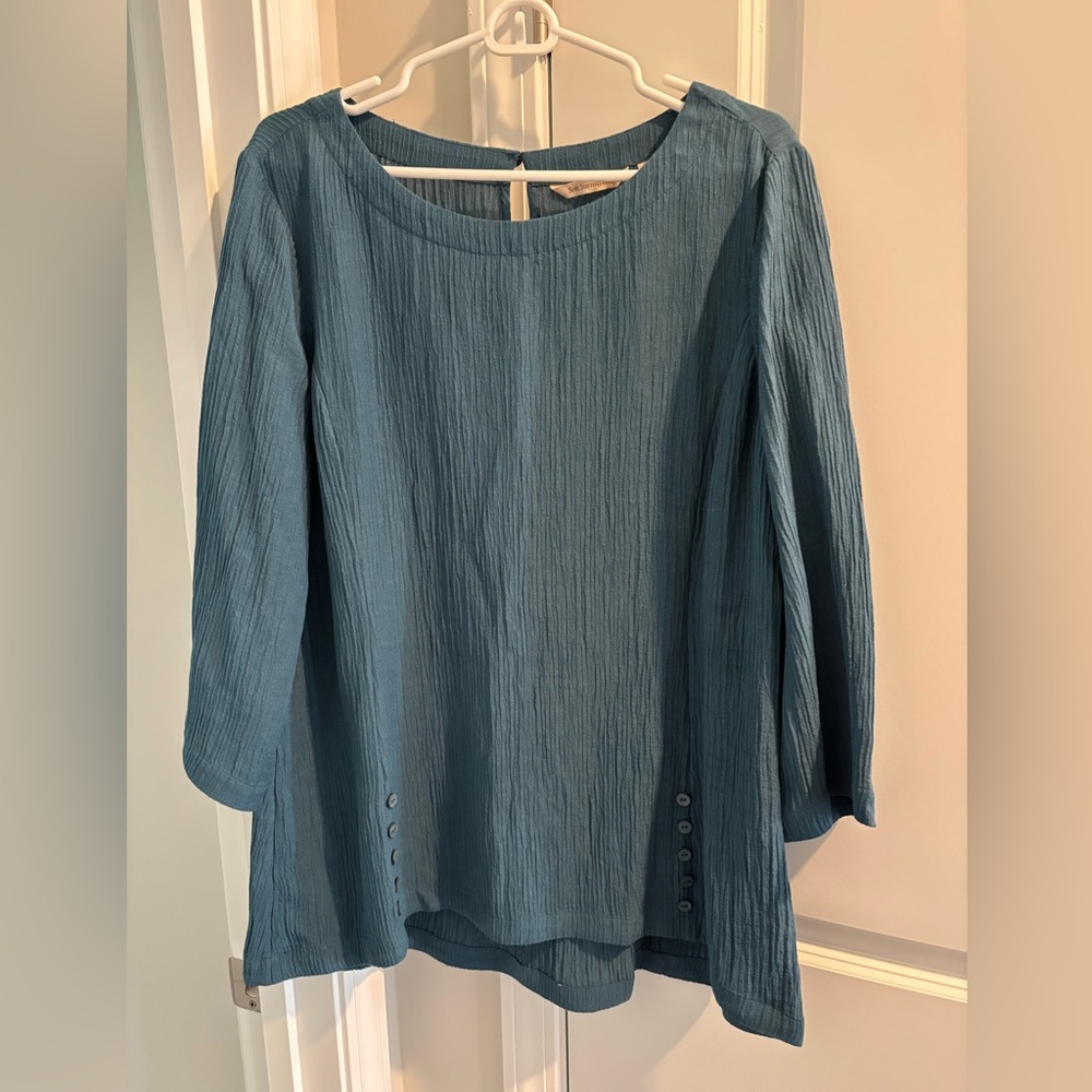 Soft Surroundings gauze Tunic top.
